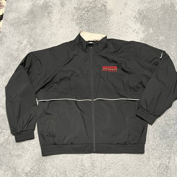 Nike Golf Windbreaker Jacket Mens Large Clima-FIT Black Performance - Picture 1 of 12